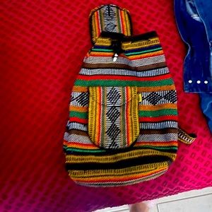Authentic handmaid, Mexican backpack